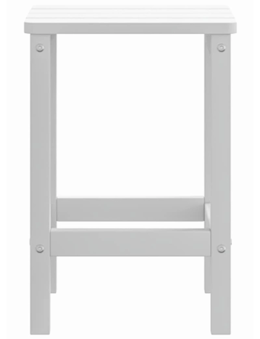 imagem de vidaXL Mesa de jardim Adirondack 38x38x46 cm PEAD branco5