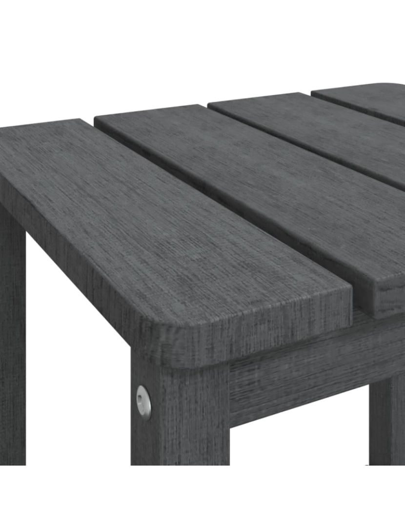 imagem de vidaXL Mesa de jardim Adirondack 38x38x46 cm PEAD antracite7