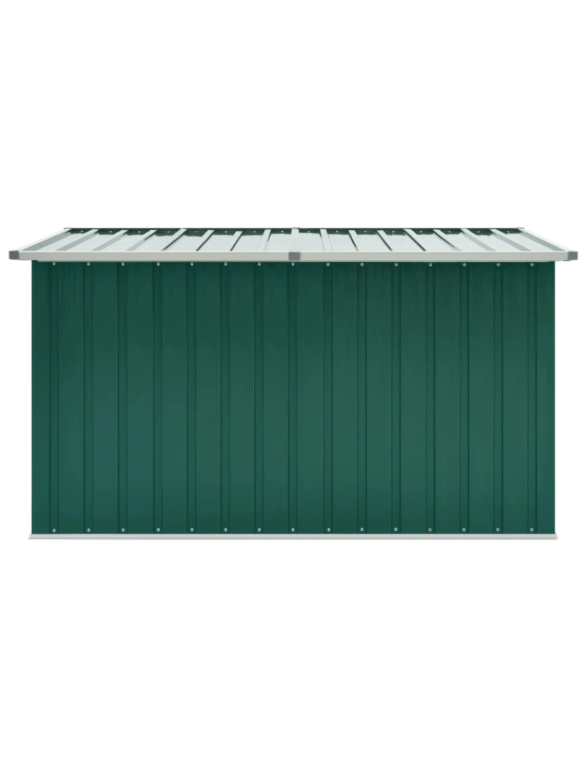 imagem de vidaXL Caixa de arrumação para jardim 171x99x93 cm verde4