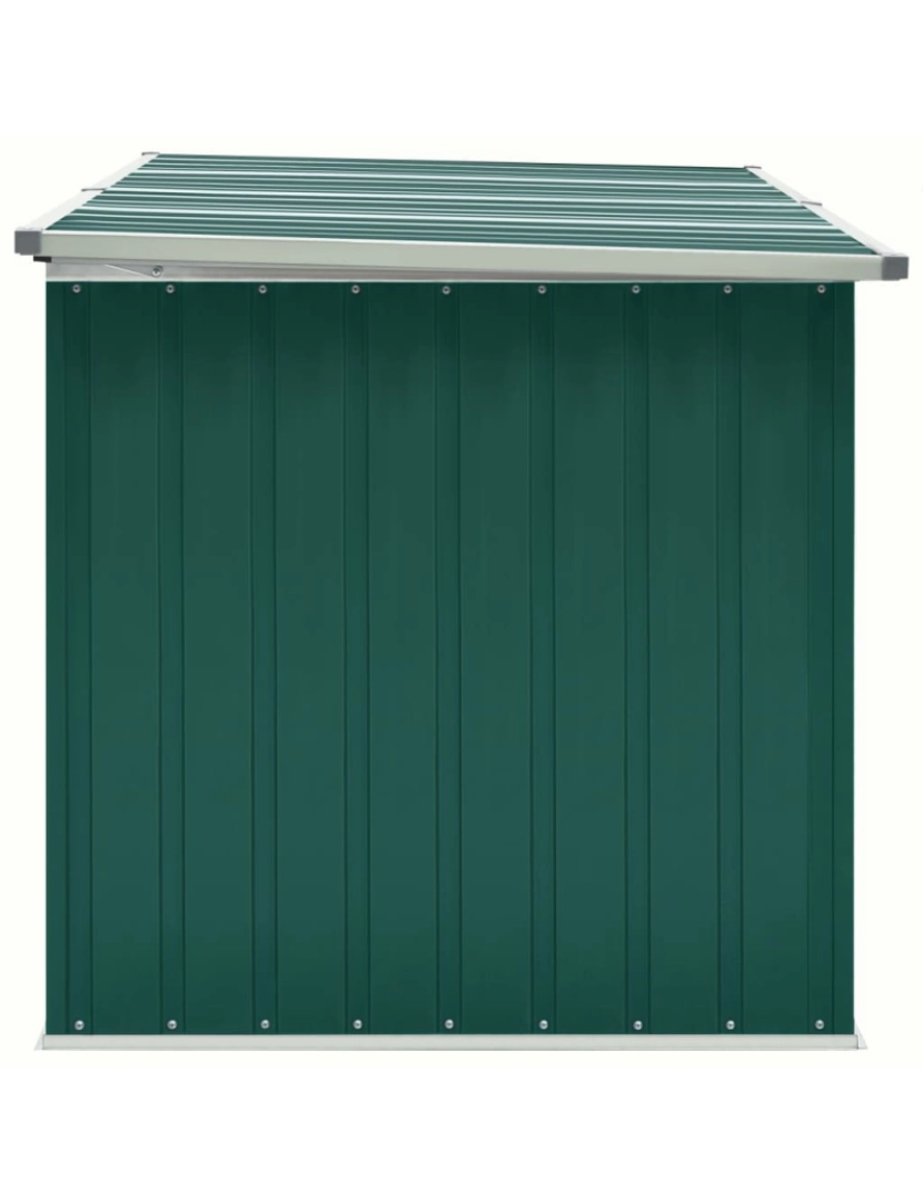 imagem de vidaXL Caixa de arrumação para jardim 171x99x93 cm verde5