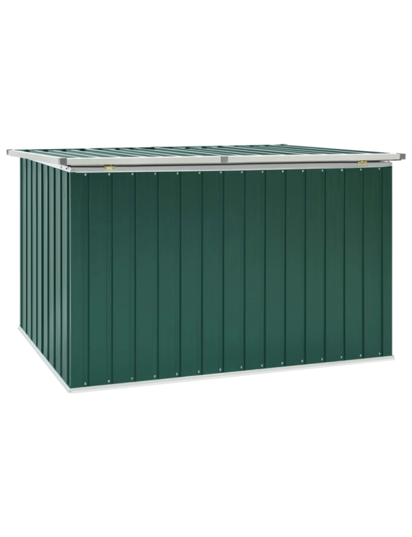 imagem de vidaXL Caixa de arrumação para jardim 171x99x93 cm verde6