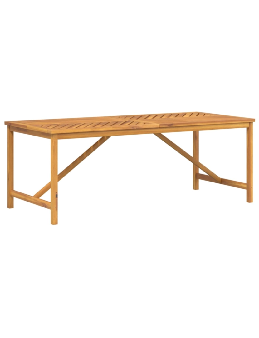 imagem de vidaXL Mesa de jantar para jardim 200x90x74cm madeira de acácia maciça1