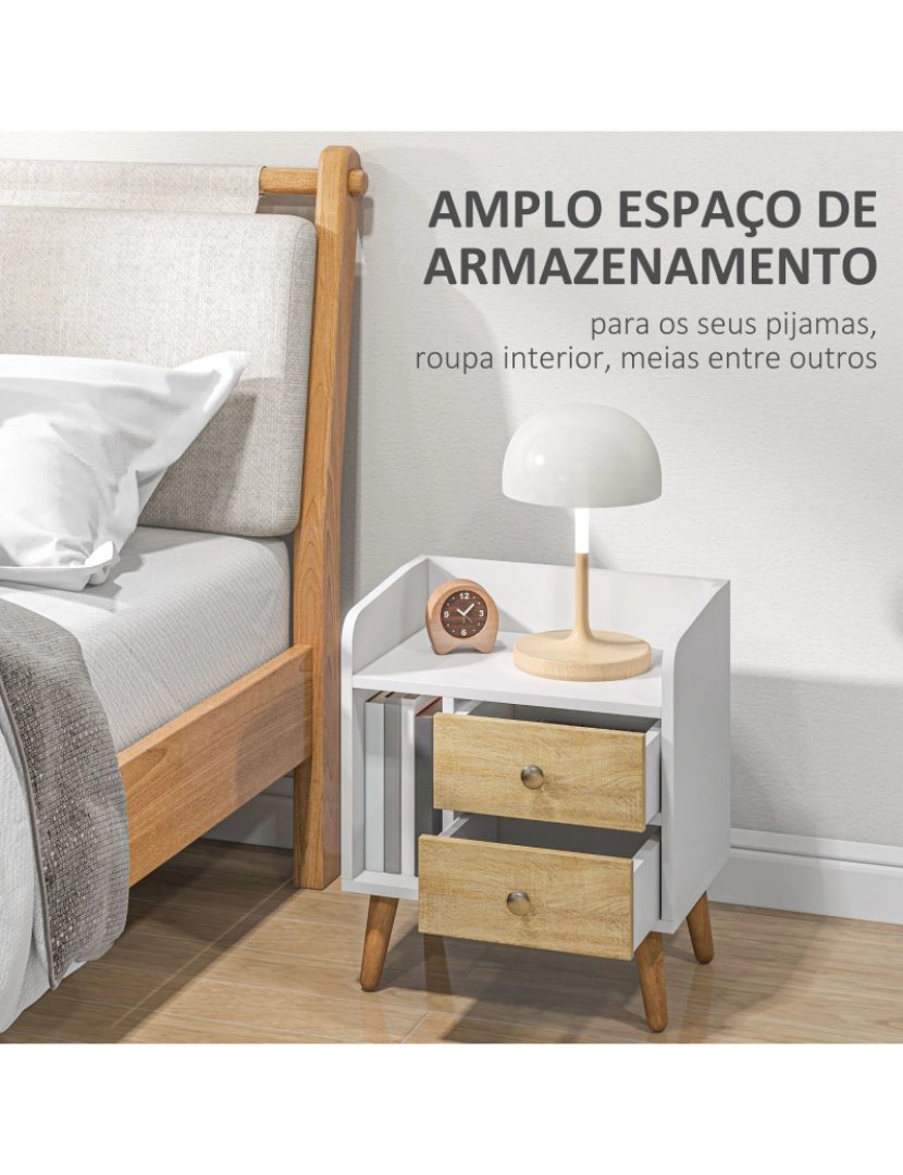 imagem de Mesa auxiliar 43cmx30cmx49cm cor branco 831-2964