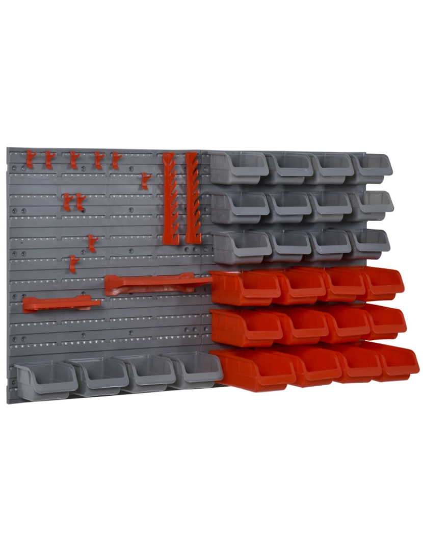 Durhand - Conjunto de armazenamento de ferramentas 63,5cmx22.5cmx95,5cm cor vermelho B40-022RD