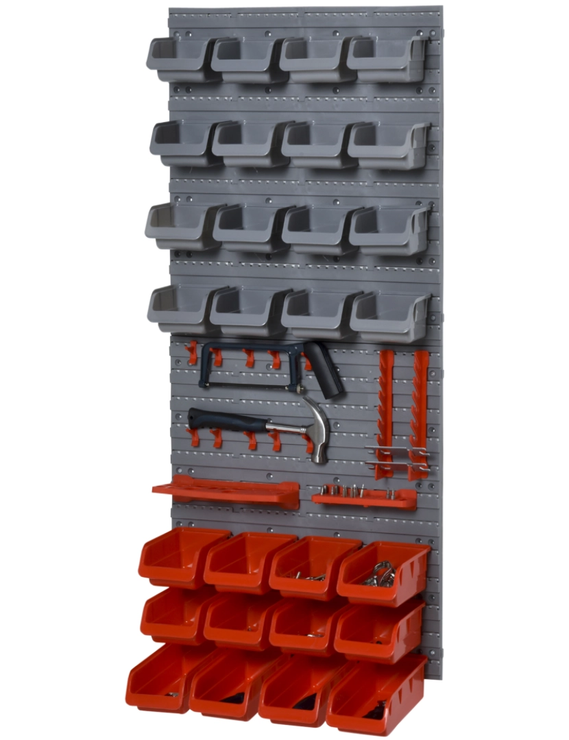 imagem de Conjunto de armazenamento de ferramentas 63,5cmx22.5cmx95,5cm cor vermelho B40-022RD7