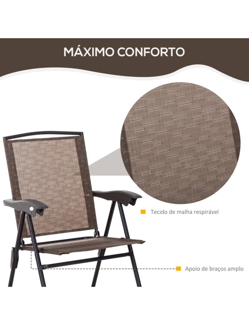 imagem de Conjunto Móveis de Jardim 82.5x54x90cm cor marrom 84B-2255