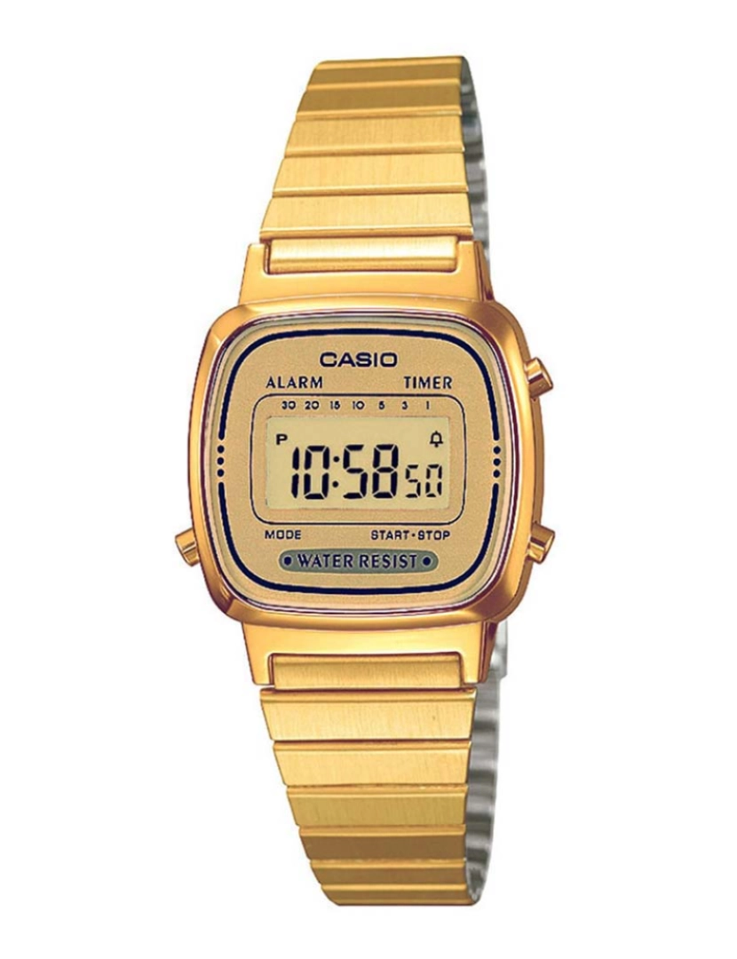 Casio - Relógio Senhora Dourado 