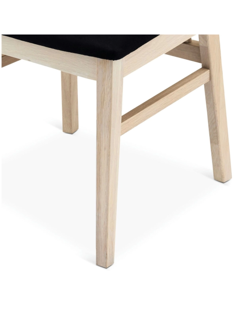 imagem de Conjunto de 2 cadeiras de jantar de madeira Heidi White-Oil Finish5