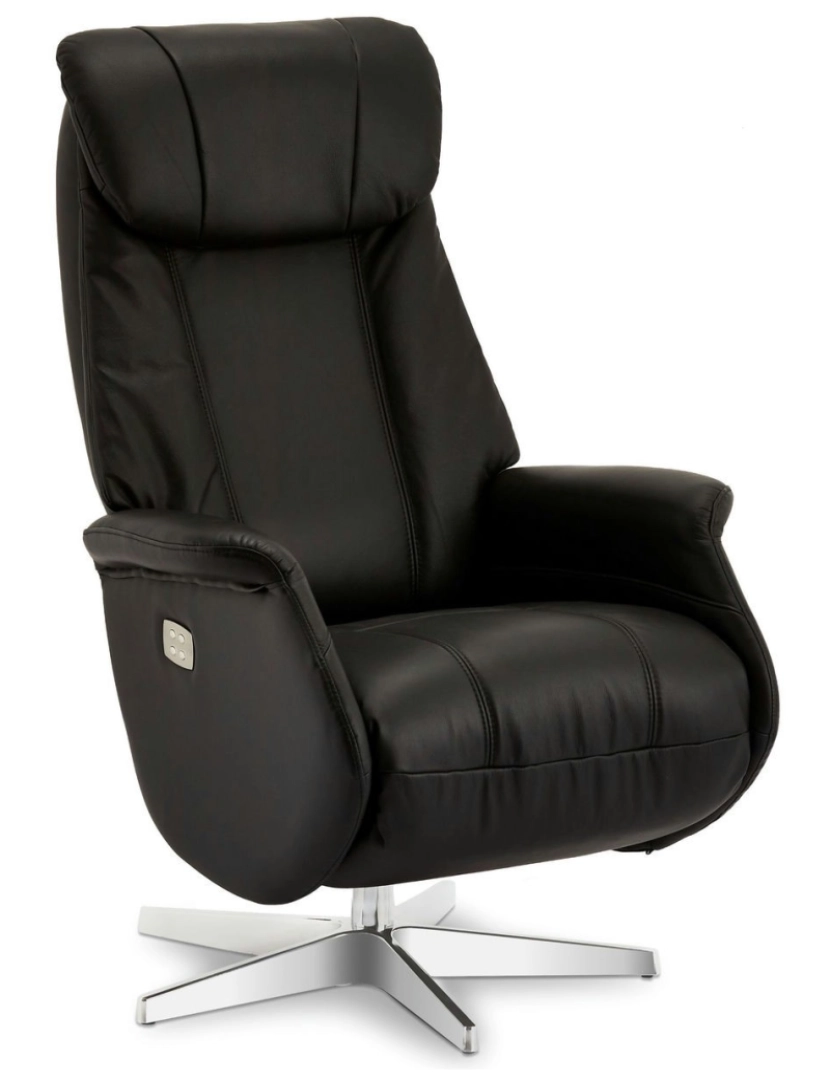 imagem de Recliner Bonanza couro preto1