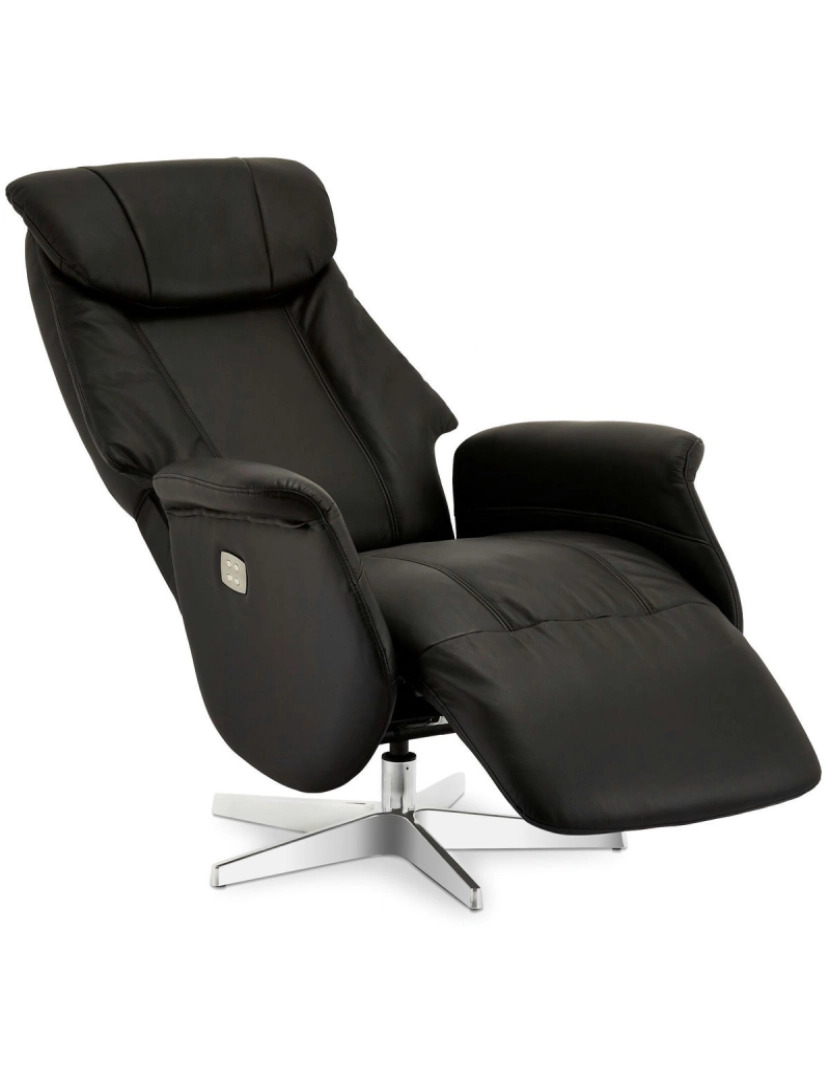 imagem de Recliner Bonanza couro preto3