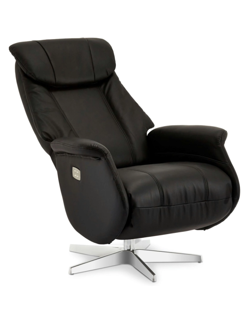 imagem de Recliner Bonanza couro preto4