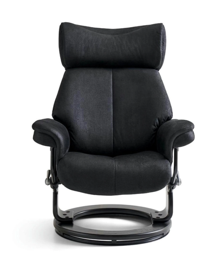 imagem de Recliner Toledo com tecido preto Footstool7