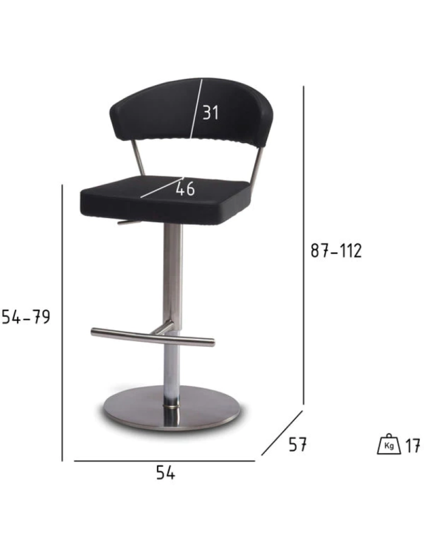 imagem de Preto Bar cadeiras Eva8