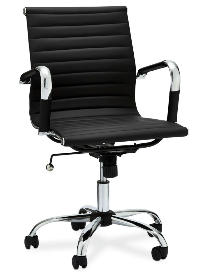 Furnhouse - Cadeira de escritório com baixo apoio Designo Preto