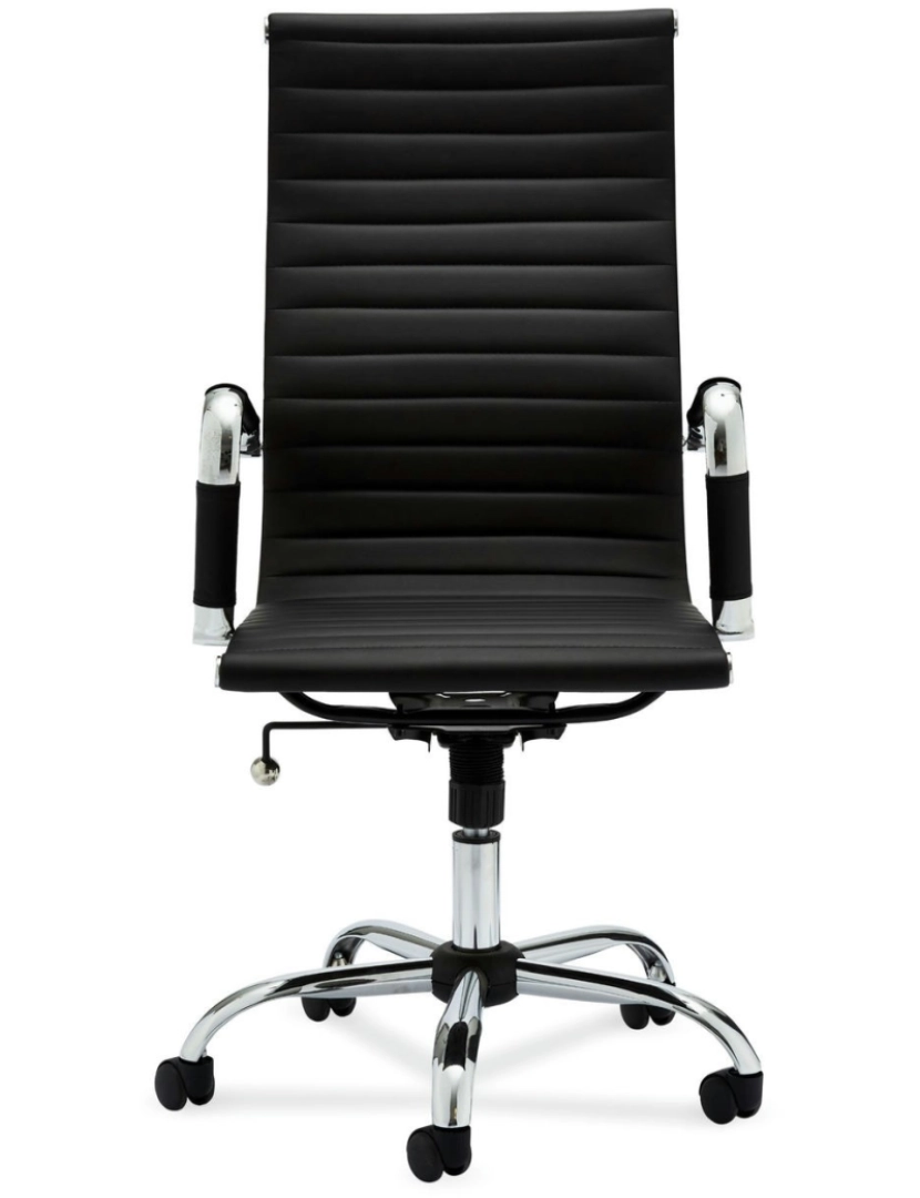 Furnhouse - Cadeira de escritório com alto apoio Designo Preto