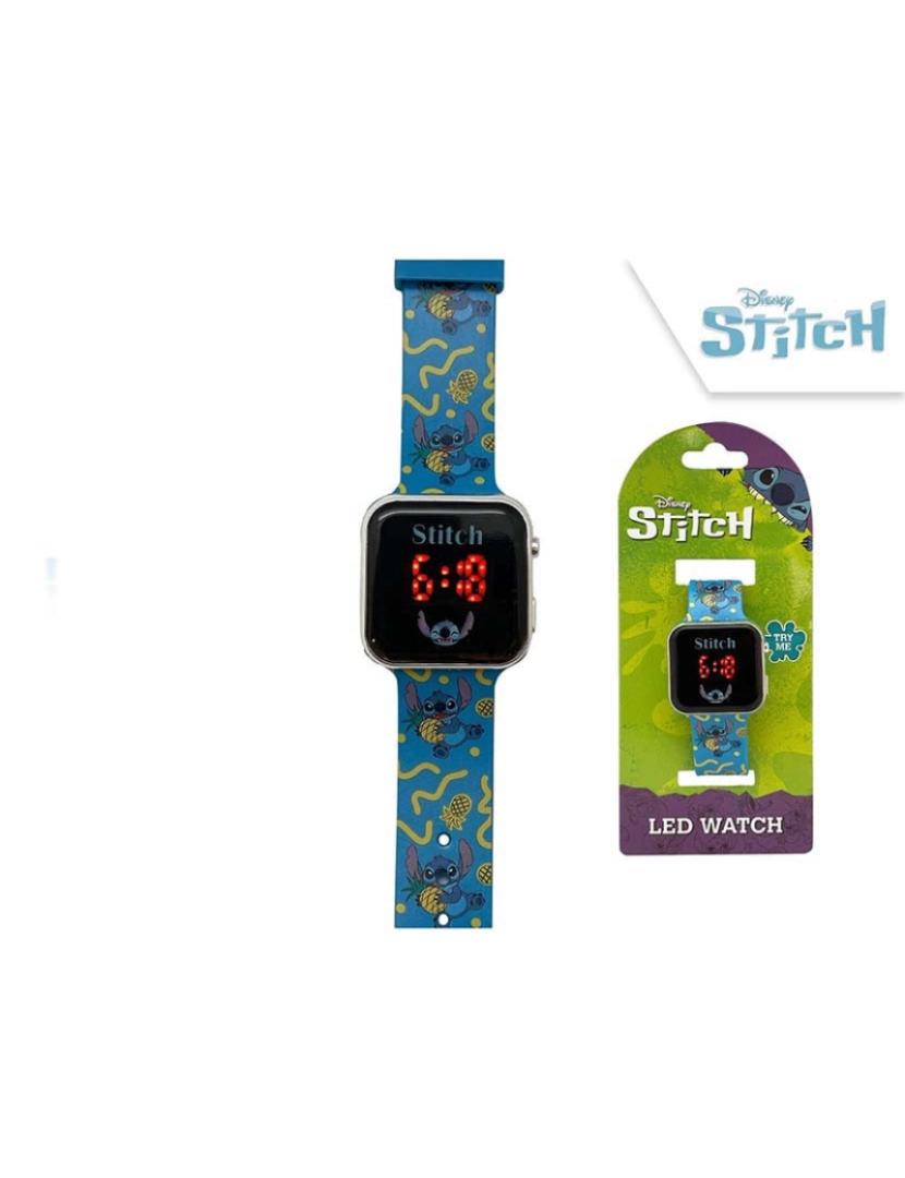 Relógio Led Stitch