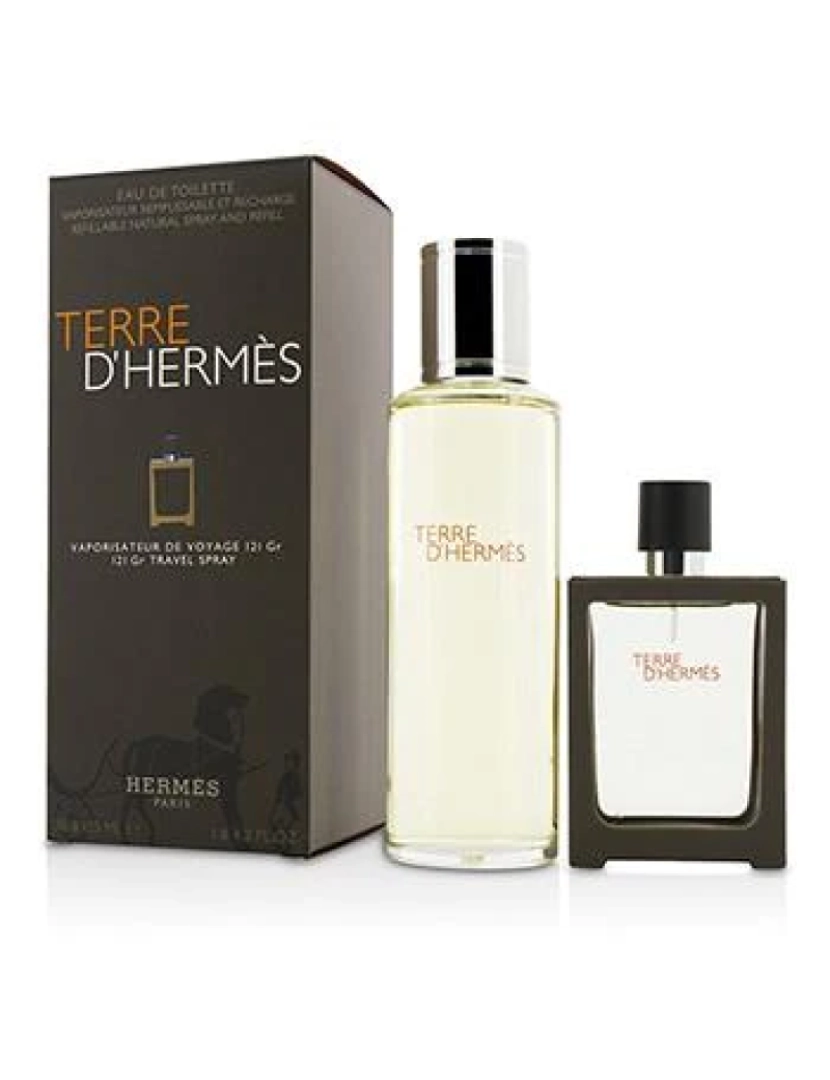 Hermès - Terre D'hermes Eau De Toilette Spray Recarregável 30Ml/1Oz + Recarga 125Ml/4.2Oz - 2Pcs