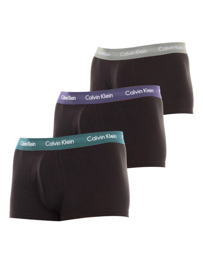 Calvin Klein - Pack 3 Boxers Preto e Multicor