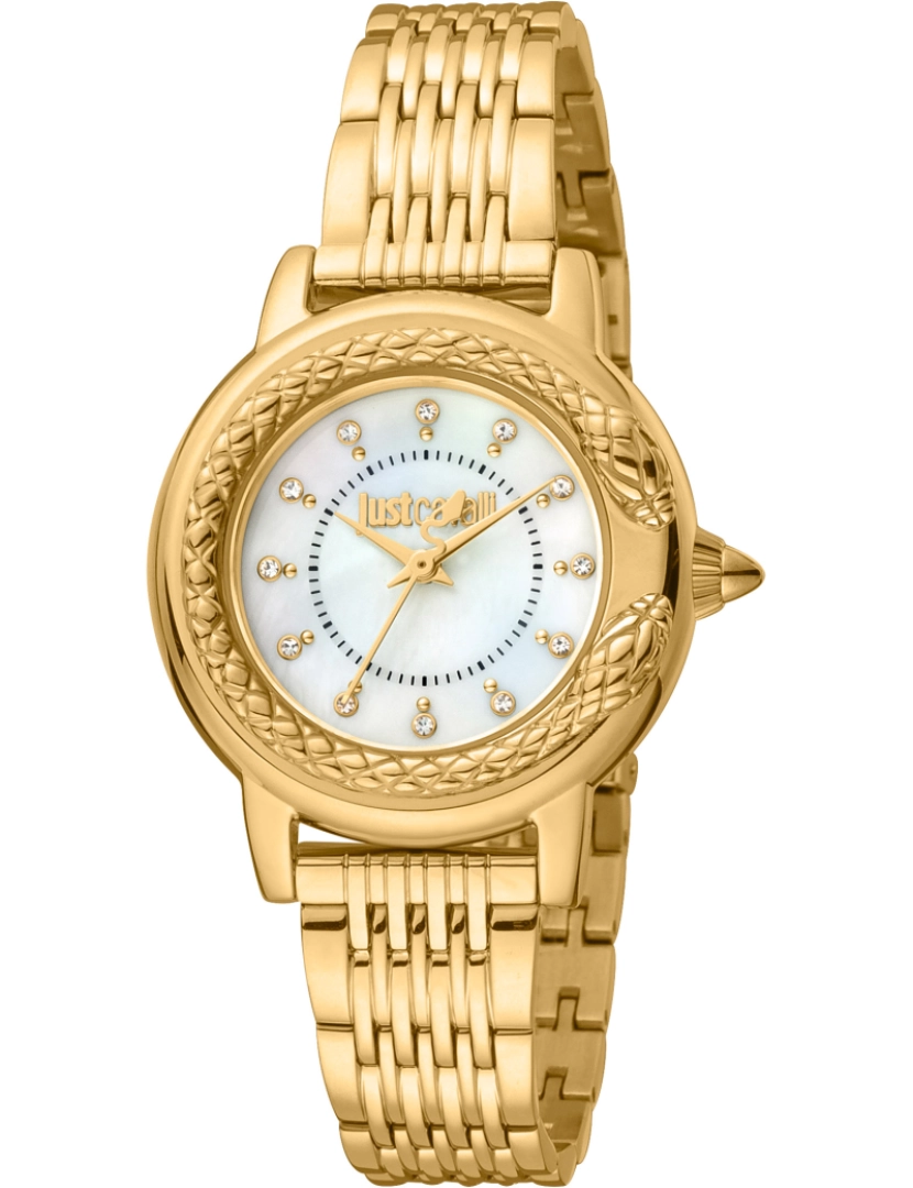 Just Cavalli  - Relógio Senhora Amarelo Dourado
