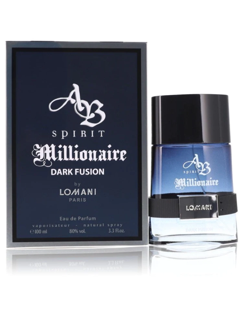 imagem de Espírito Milionário Fusão escura por Lomani Eau De Parfum Spray 3.3 Oz (Men)1