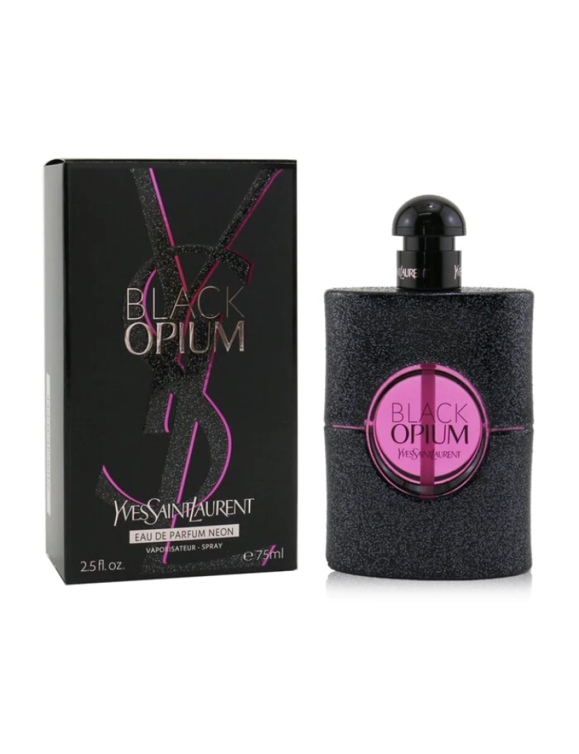 imagem de Black Opium Por Yves Saint Laurent Eau De Parfum Neon Spray 2.5 Oz (Mulheres)3