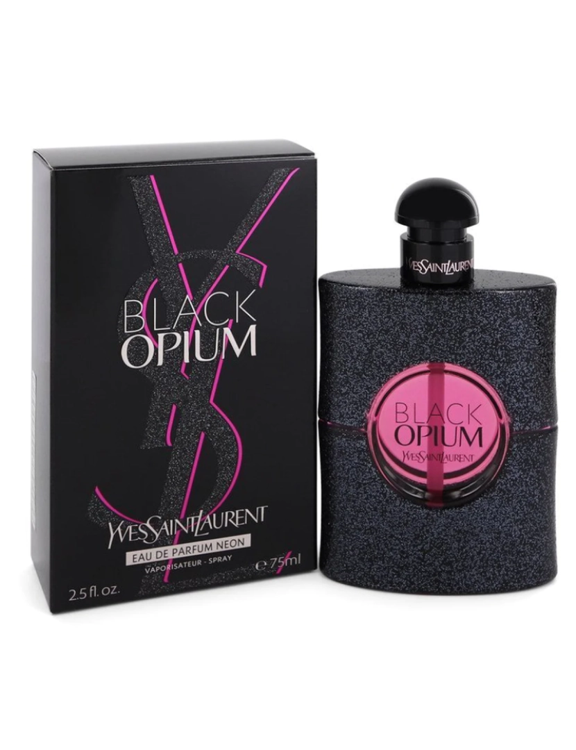 imagem de Black Opium Por Yves Saint Laurent Eau De Parfum Neon Spray 2.5 Oz (Mulheres)1