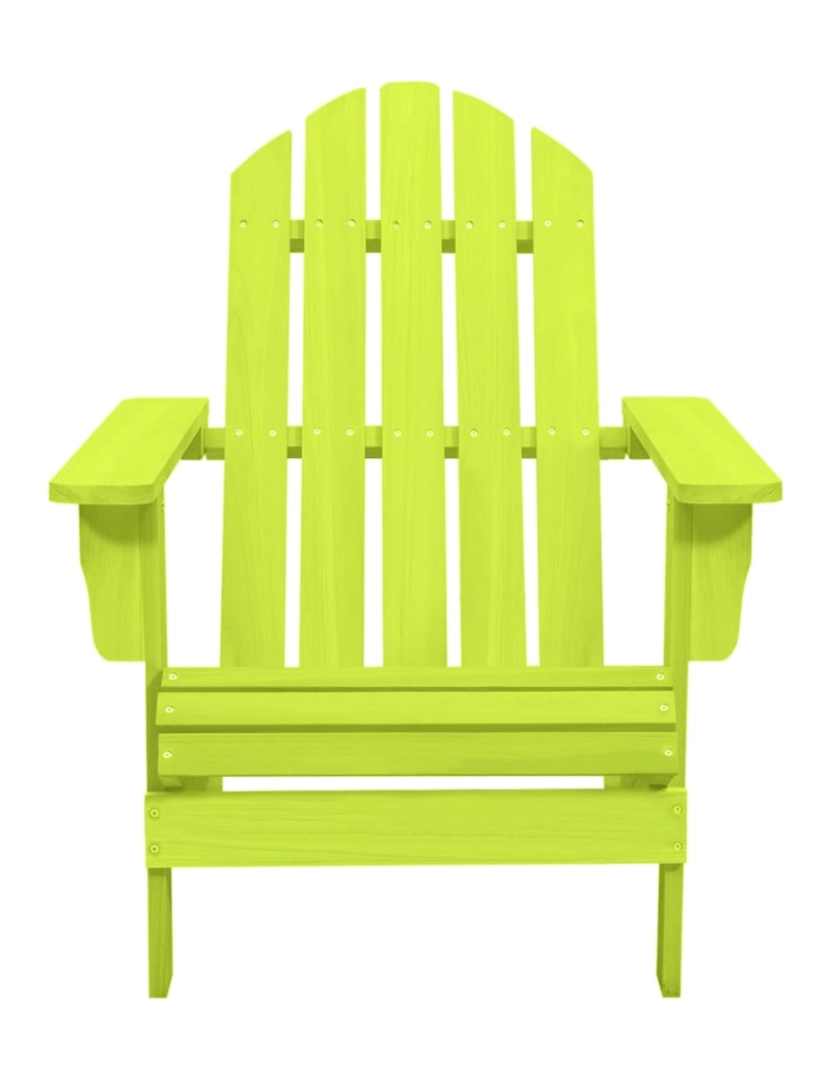 imagem de vidaXL Cadeira Adirondack para jardim abeto maciço verde3