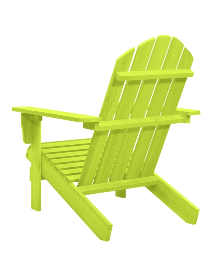 imagem de vidaXL Cadeira Adirondack para jardim abeto maciço verde5