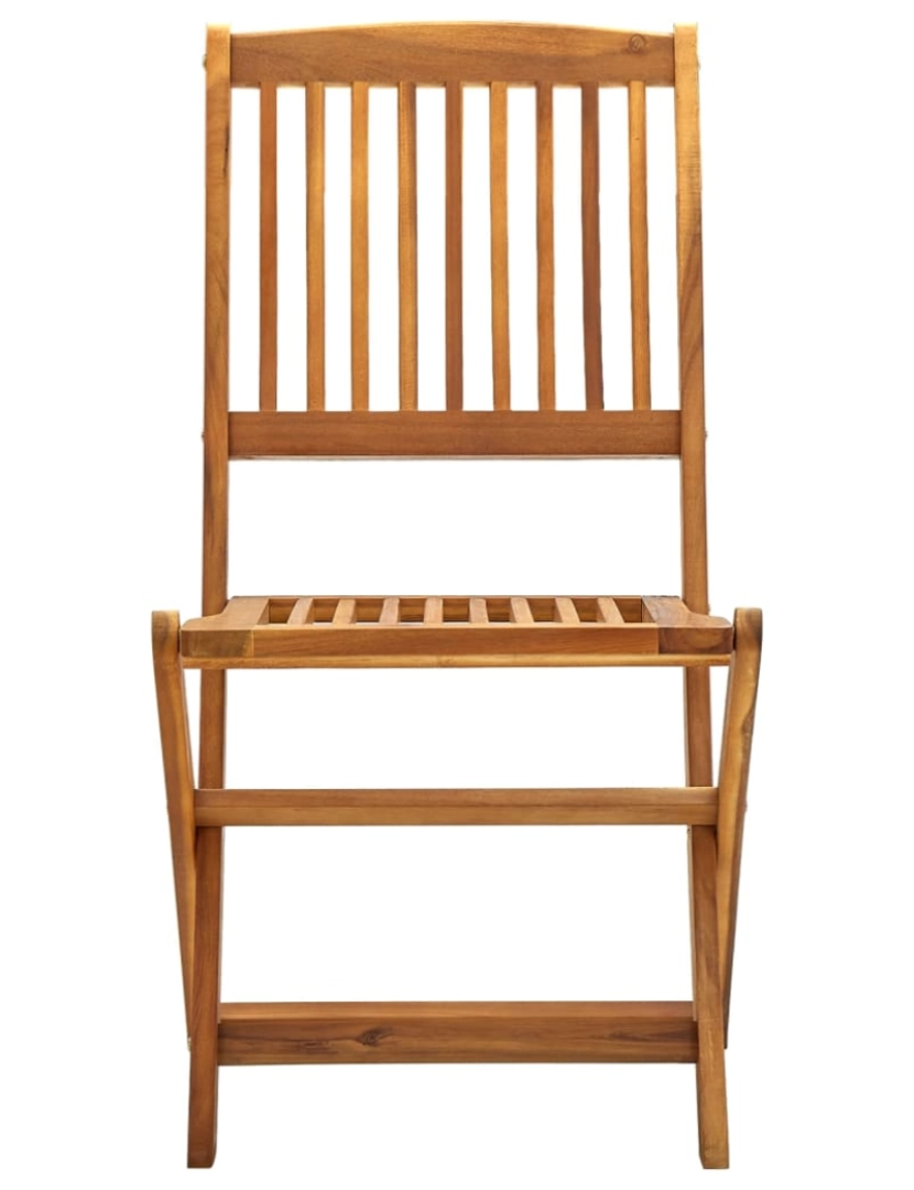 imagem de vidaXL Cadeiras de jardim dobráveis 2 pcs madeira acácia maciça4
