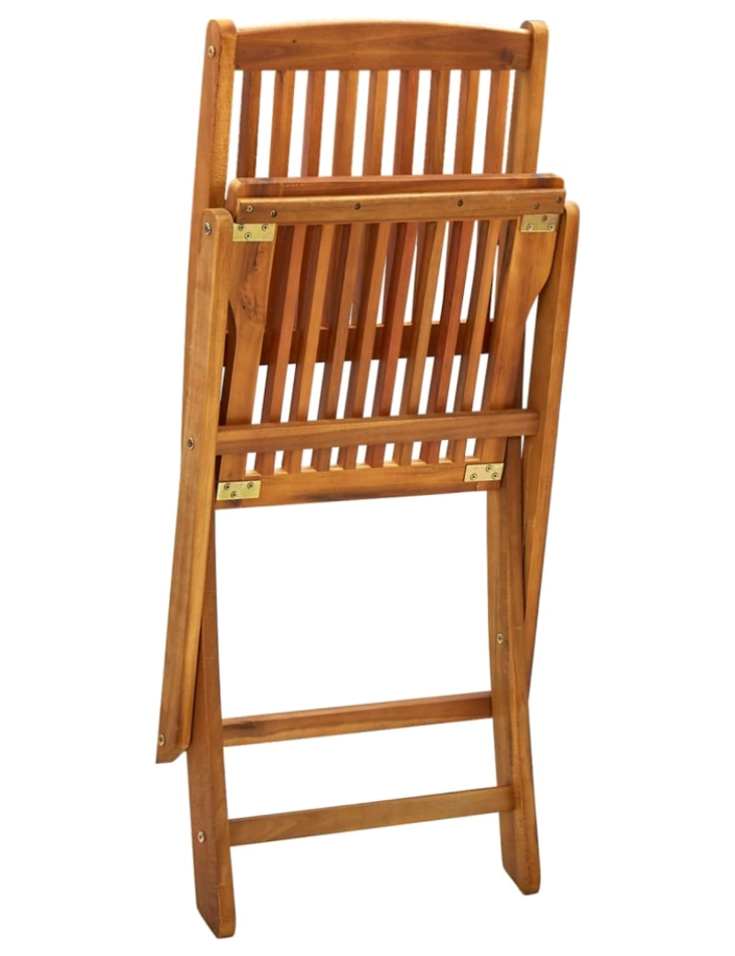 imagem de vidaXL Cadeiras de jardim dobráveis 2 pcs madeira acácia maciça7