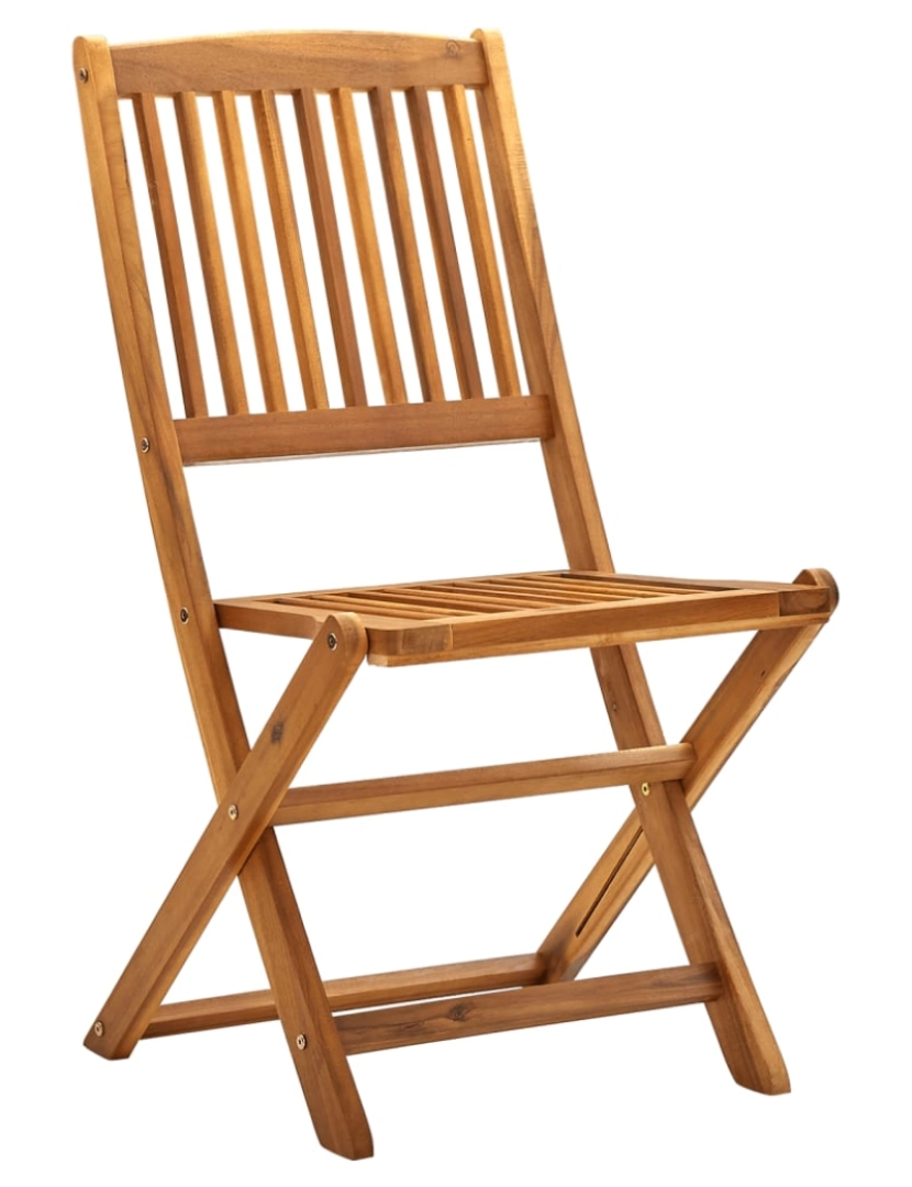 imagem de vidaXL Cadeiras de jardim dobráveis 4 pcs madeira acácia maciça3