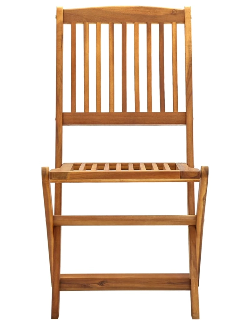 imagem de vidaXL Cadeiras de jardim dobráveis 4 pcs madeira acácia maciça4