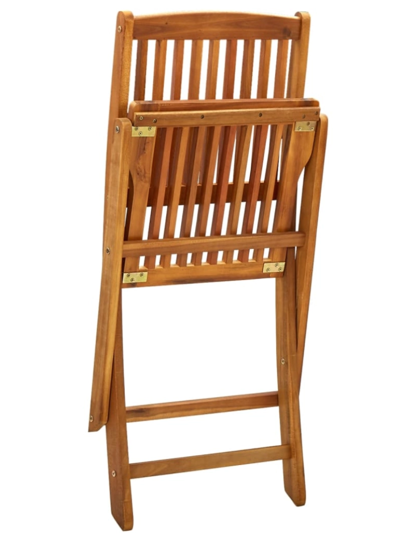 imagem de vidaXL Cadeiras de jardim dobráveis 4 pcs madeira acácia maciça7