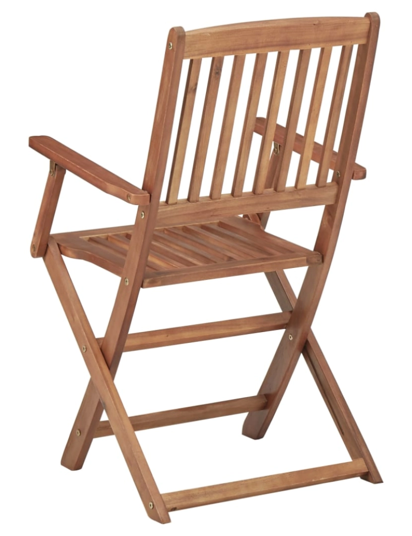 imagem de vidaXL Cadeiras de jardim dobráveis 4 pcs madeira de acácia maciça6