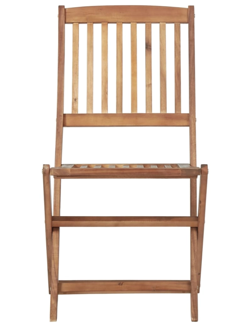 imagem de vidaXL Cadeiras de jardim dobráveis 4 pcs madeira de acácia maciça4