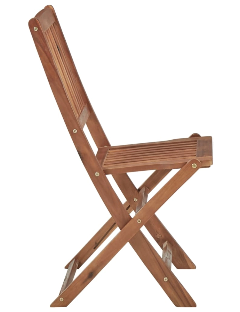 imagem de vidaXL Cadeiras de jardim dobráveis 4 pcs madeira de acácia maciça5