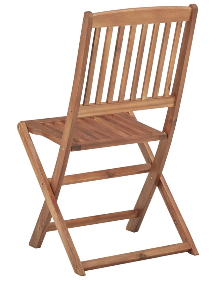 imagem de vidaXL Cadeiras de jardim dobráveis 4 pcs madeira de acácia maciça6