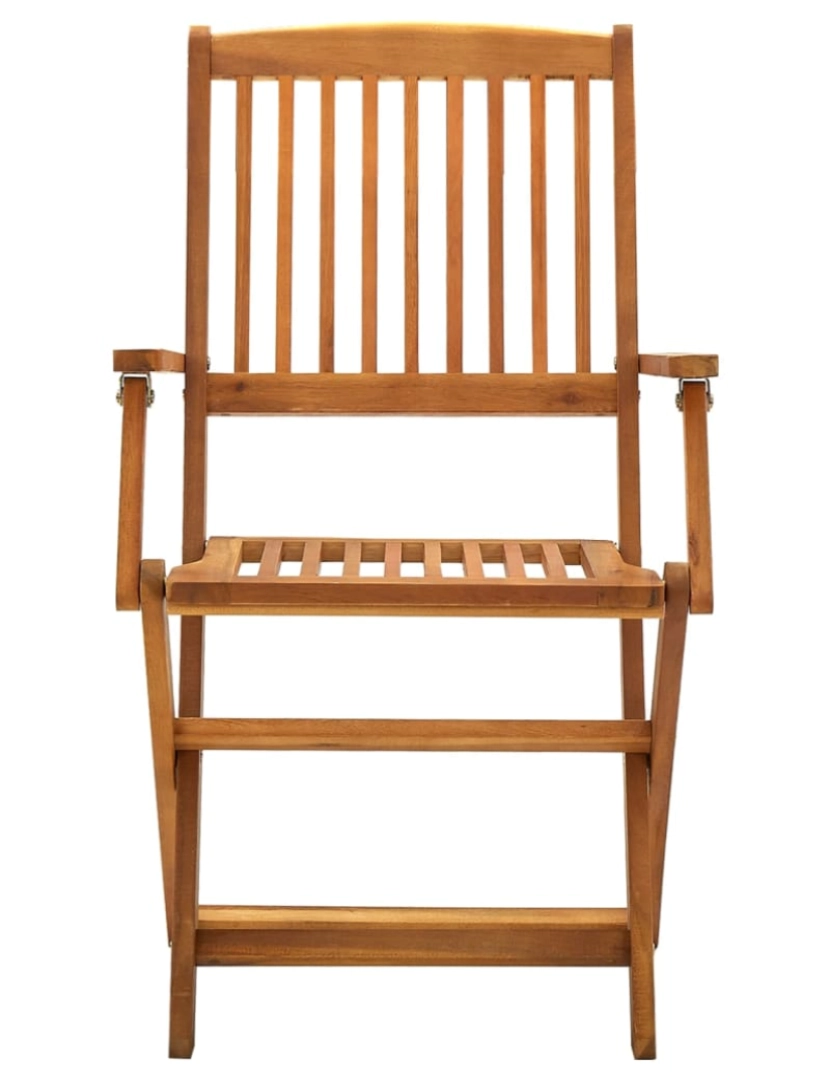 imagem de vidaXL Cadeiras de jardim dobráveis 4 pcs madeira acácia maciça4