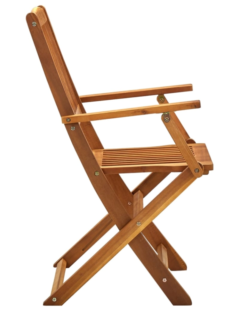 imagem de vidaXL Cadeiras de jardim dobráveis 4 pcs madeira acácia maciça5