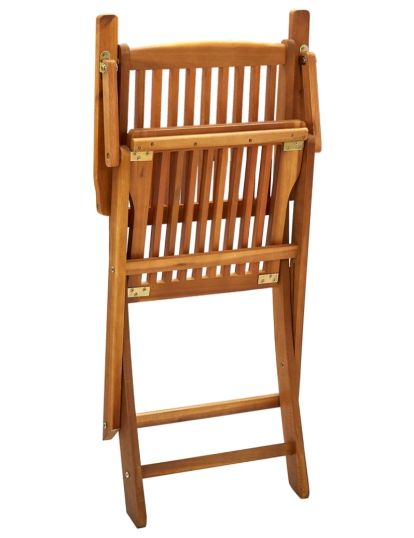 imagem de vidaXL Cadeiras de jardim dobráveis 4 pcs madeira acácia maciça7