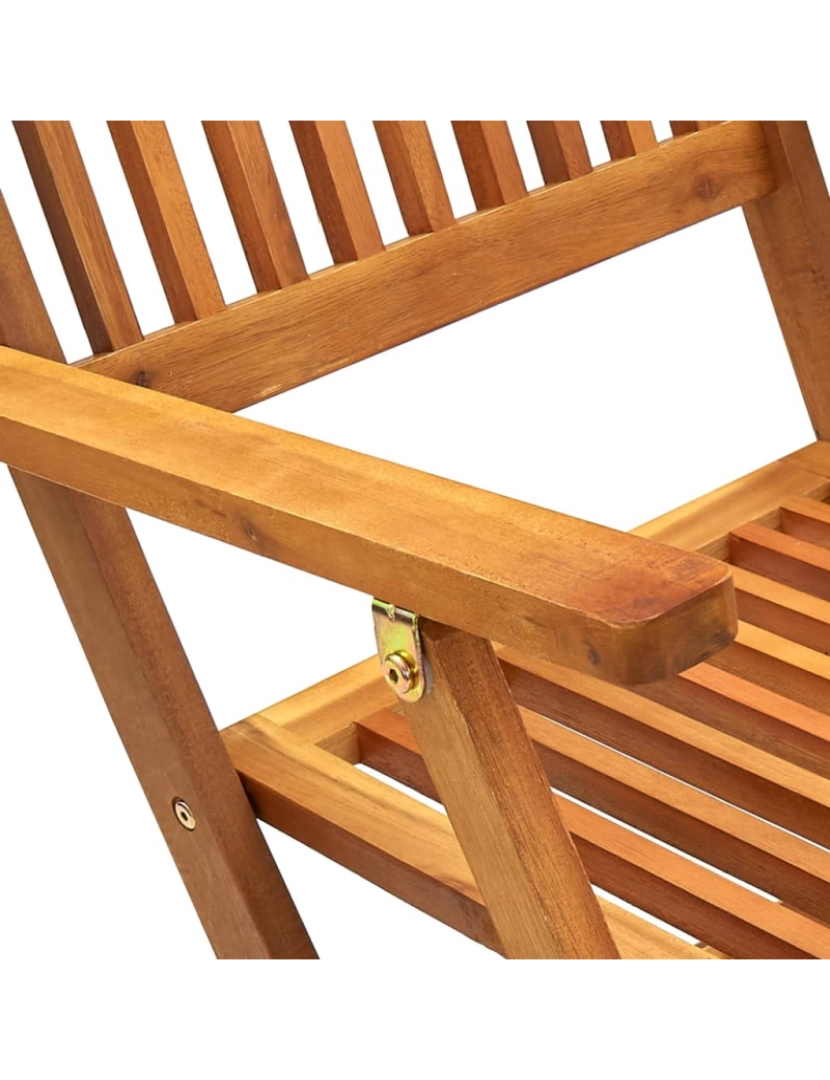 imagem de vidaXL Cadeiras de jardim dobráveis 4 pcs madeira acácia maciça9