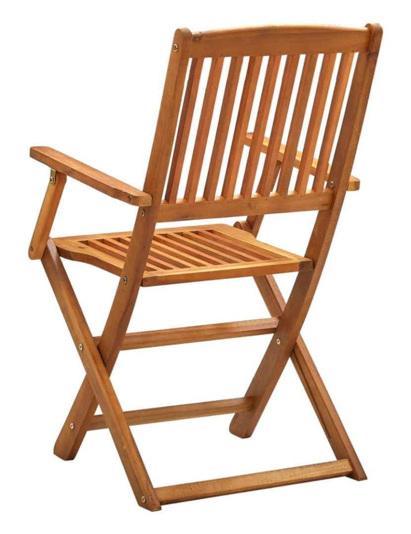imagem de vidaXL Cadeiras de jardim dobráveis 2 pcs madeira acácia maciça6