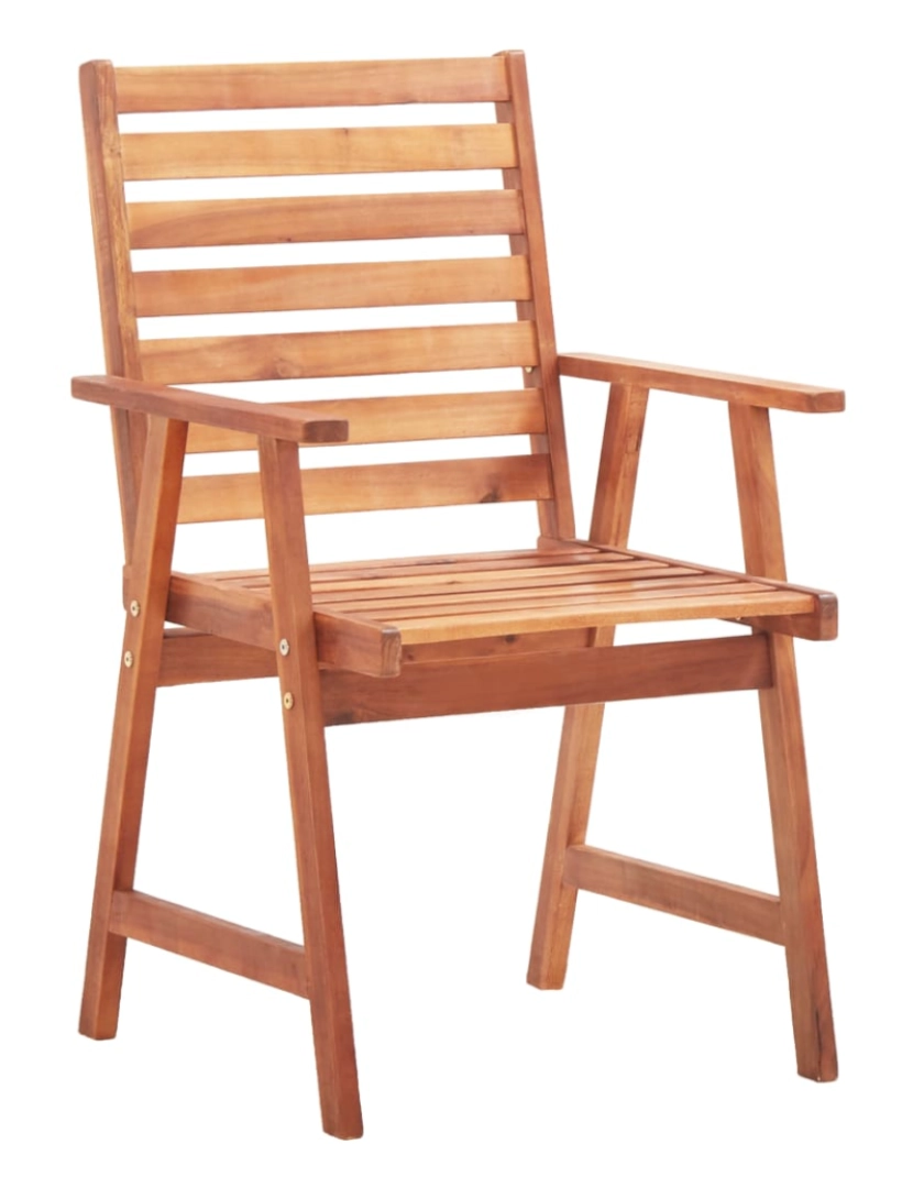 imagem de vidaXL Cadeiras jantar p/ jardim 2 pcs madeira acácia maciça3
