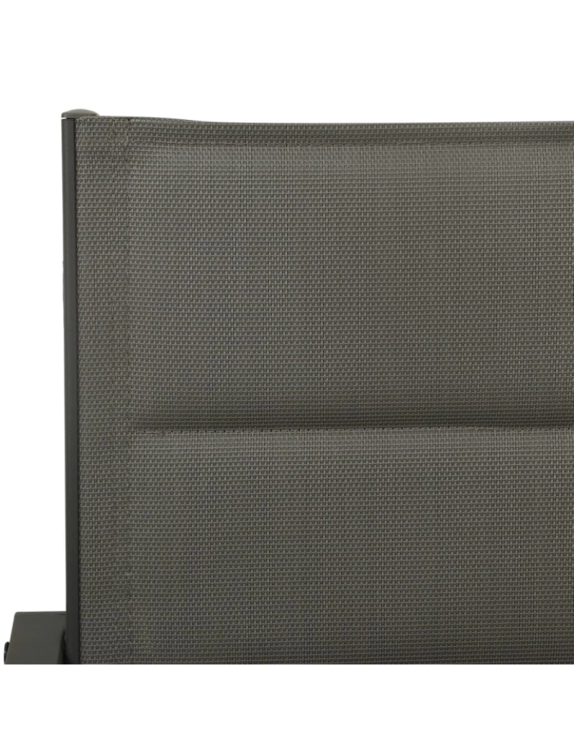 imagem de vidaXL Cadeiras de jardim 2 pcs textilene e aço cinzento/antracite7