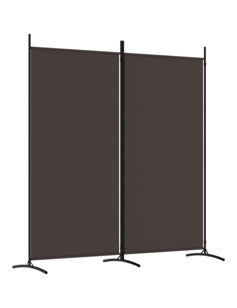 Vidaxl - vidaXL Divisória de quarto com 2 painel 175x180 cm castanho tecido