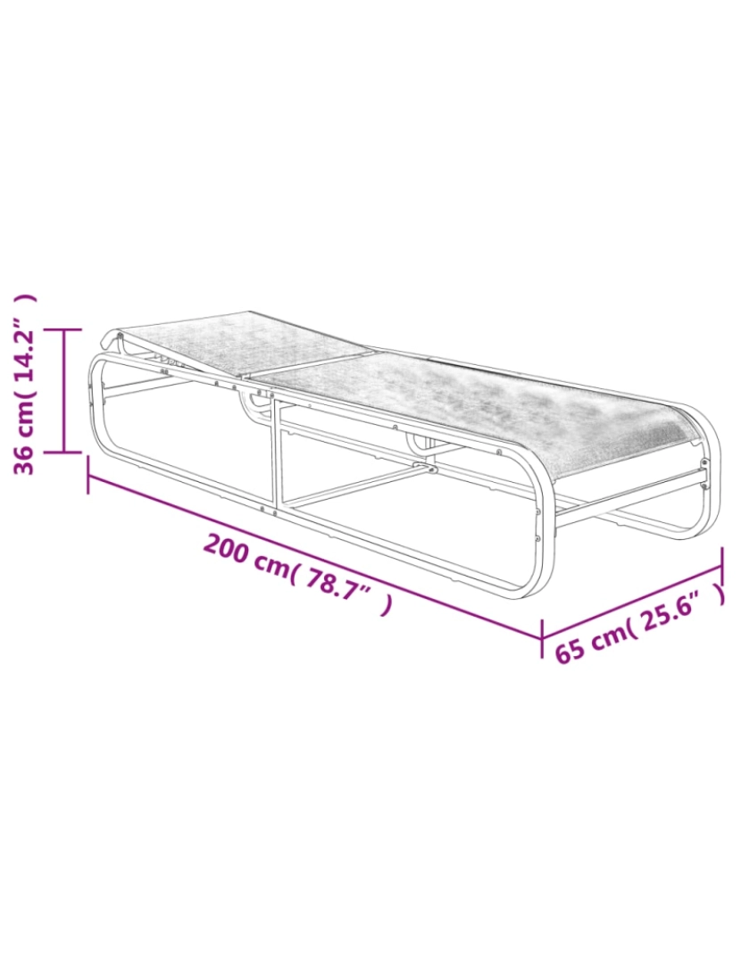 imagem de vidaXL Espreguiçadeiras com mesa 2 pcs textilene e alumínio7