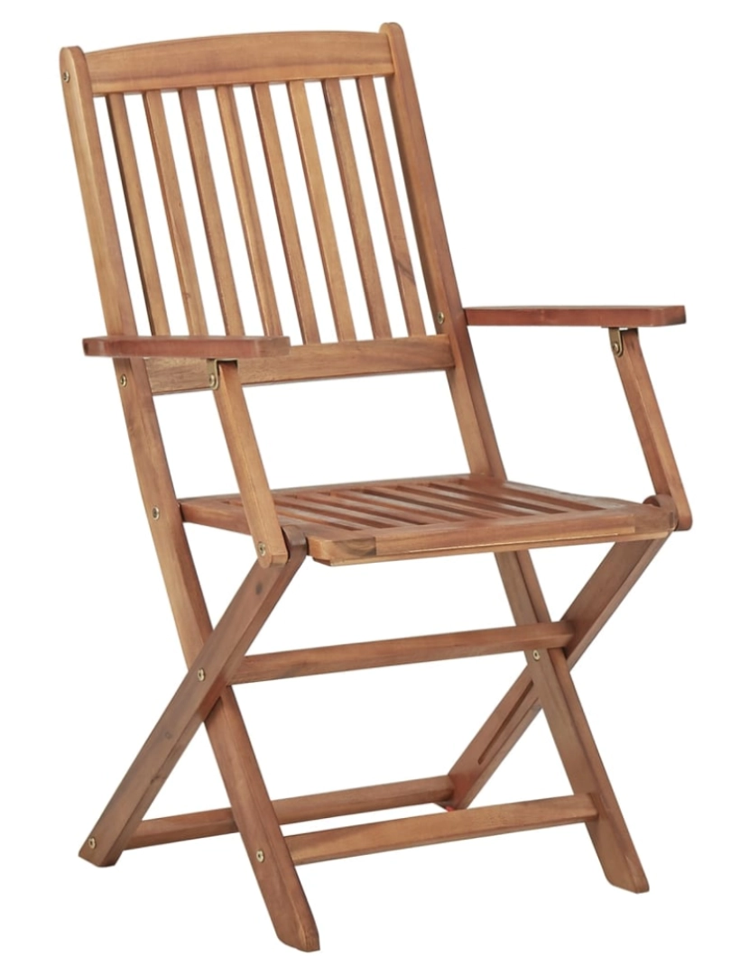 imagem de vidaXL Cadeiras de exterior dobráveis 8 pcs madeira de acácia maciça3