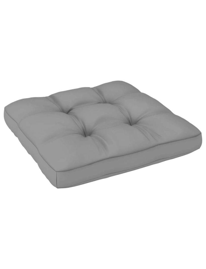 imagem de vidaXL 2 pcs conjunto lounge de jardim com almofadões pinho maciço11