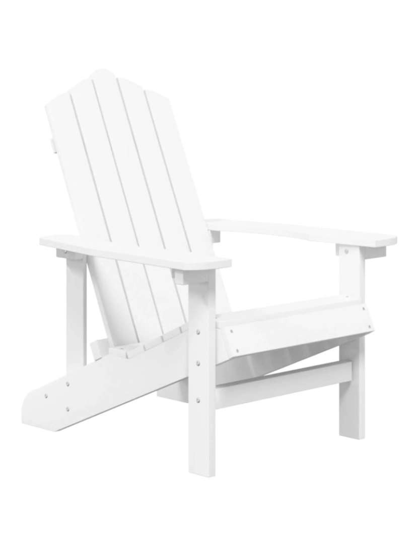 imagem de vidaXL Cadeiras de jardim Adirondack 2 pcs PEAD branco4