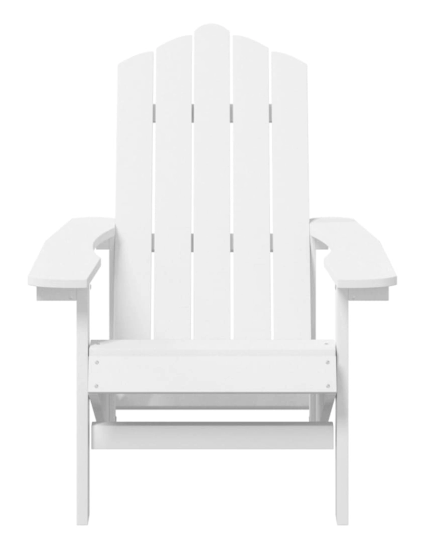 imagem de vidaXL Cadeiras de jardim Adirondack 2 pcs PEAD branco5